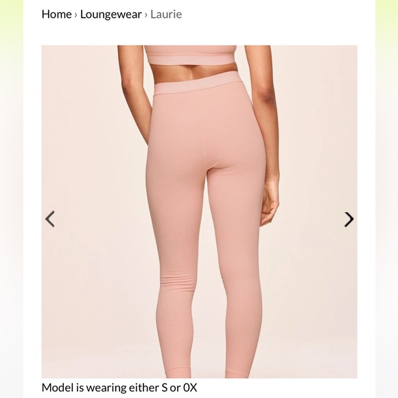Brandnew Nueskin Laurie Blush Loungewear Bottom - Picture 2 of 6